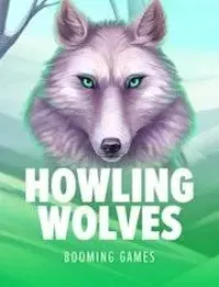 howling wolves slot logo