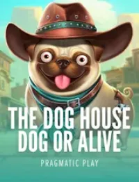the dog house dog or alive game logo