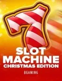 slot machine christmas edition game logo