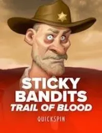 sticky bandits trail of blood slot logo